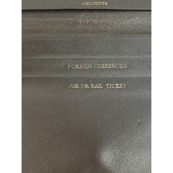 Vintage Dunhill London Brown Leather Passport-Ticket-Money Holder Organizer - Picture 8 of 14